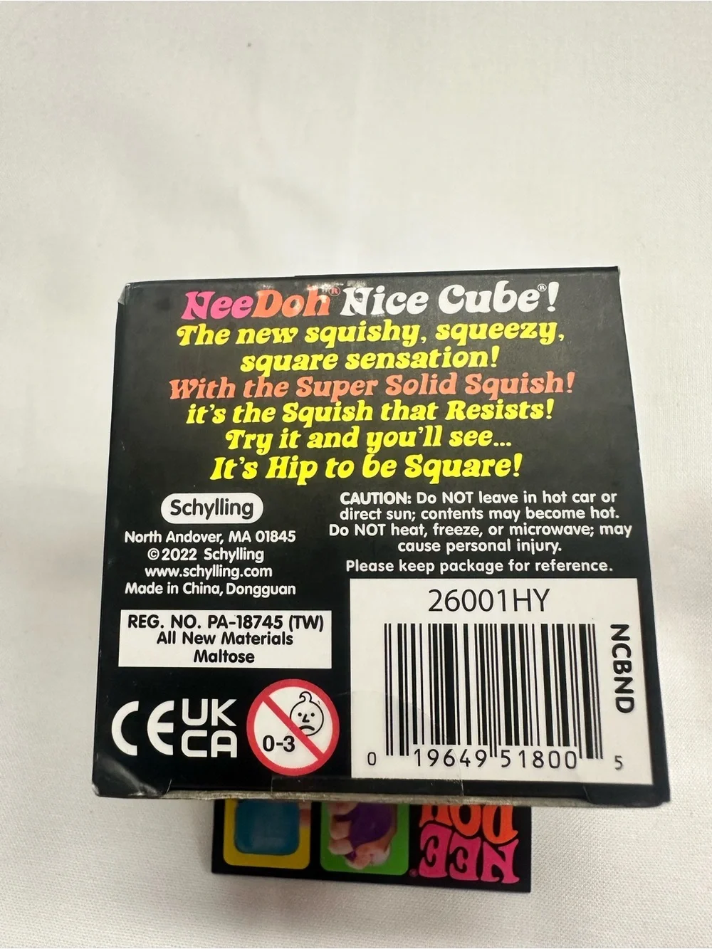 Nee Doh Ice Cube Super Solid Squish - Teal